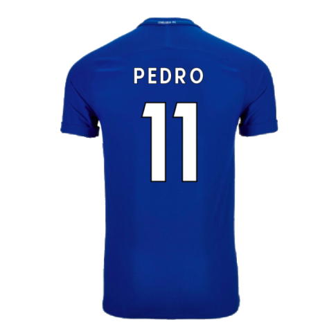 2017-2018 Chelsea Home Shirt (Pedro 11)