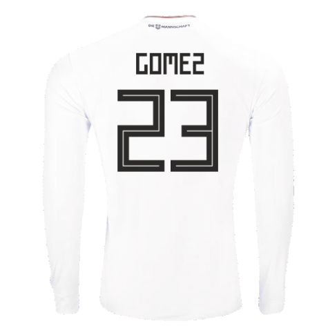 2017-2018 Germany Long Sleeve Home Shirt (Gomez 23)