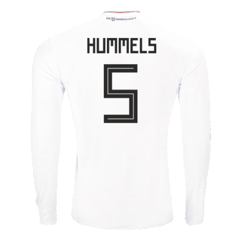2017-2018 Germany Long Sleeve Home Shirt (Hummels 5)