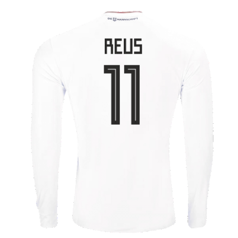 2017-2018 Germany Long Sleeve Home Shirt (Reus 11)