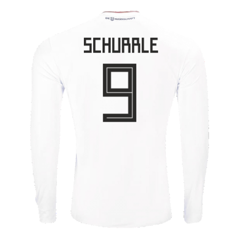 2017-2018 Germany Long Sleeve Home Shirt (Schurrle 9)