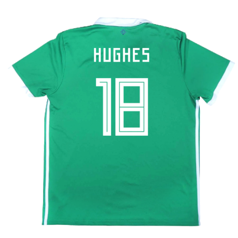2017-2018 Northern Ireland Home Shirt ((Very Good) L) (Hughes 18)