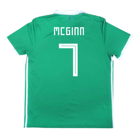 2017-2018 Northern Ireland Home Shirt ((Very Good) L) (McGinn 7)