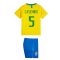 2018-2019 Brazil Little Boys Home Kit (Casemiro 5)