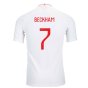 2018-2019 England Authentic Home Shirt (Beckham 7)