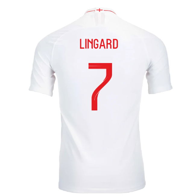 2018-2019 England Authentic Home Shirt (Lingard 7)