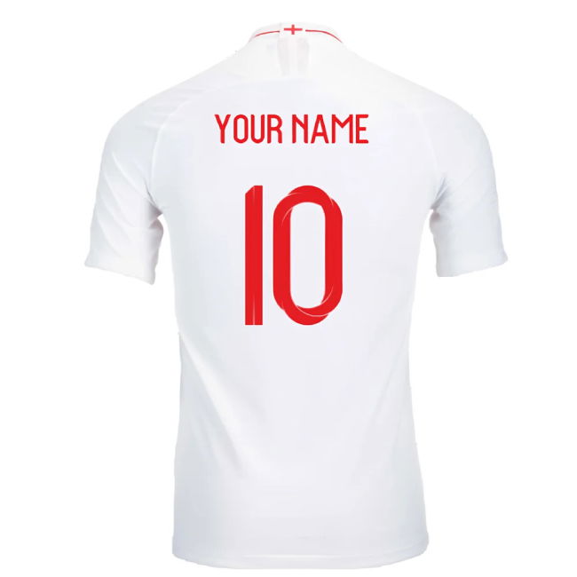 2018-2019 England Authentic Home Shirt (Your Name)