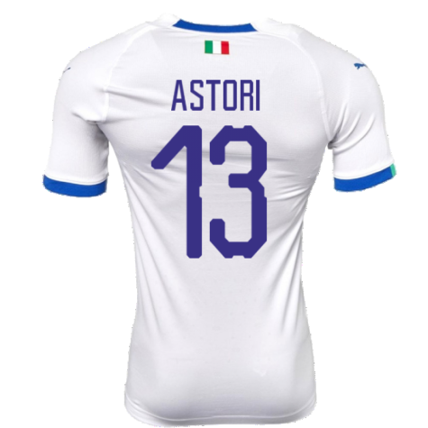 2018-2019 Italy Away evoKIT Away Shirt (Astori 13)