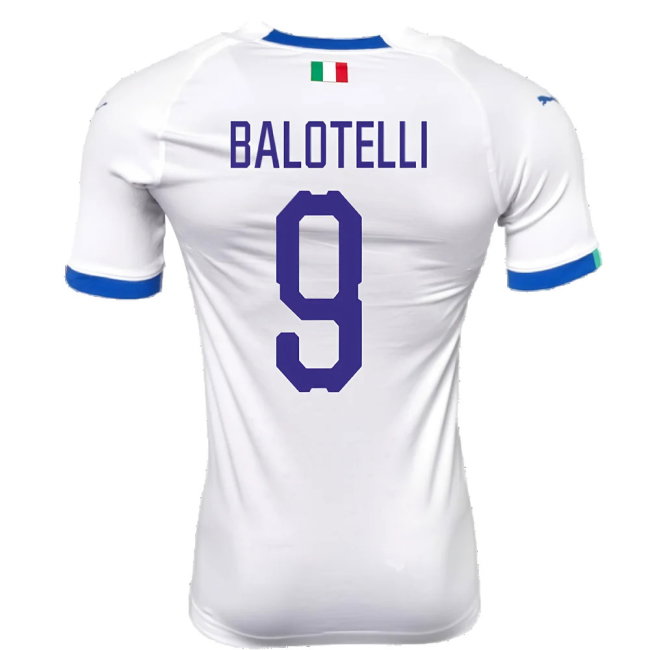 2018-2019 Italy Away evoKIT Away Shirt (Balotelli 9)