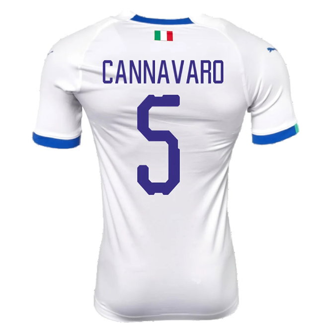 2018-2019 Italy Away evoKIT Away Shirt (Cannavaro 5)