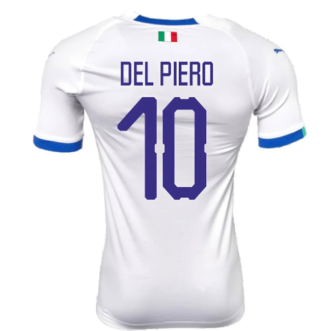 2018-2019 Italy Away evoKIT Away Shirt (Del Piero 10)