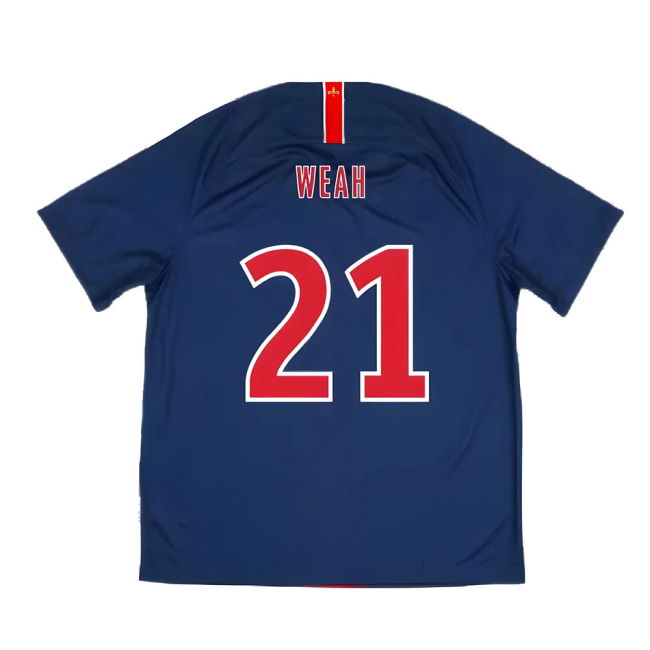 2018-2019 PSG Home Shirt (no sponsor) (Weah 21)