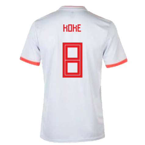 2018-2019 Spain Away Shirt (Koke 8)
