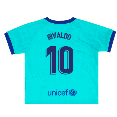 2019-2020 Barcelona Third Kit (Infants) (RIVALDO 10)
