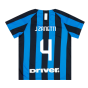 2019-2020 Inter Milan Little Boys Home Kit (J Zanetti 4)