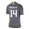 2019-2020 Inter Milan Training Shirt (Dark Grey) (Nainggolan 14)