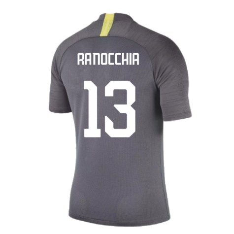 2019-2020 Inter Milan Training Shirt (Dark Grey) (Ranocchia 13)