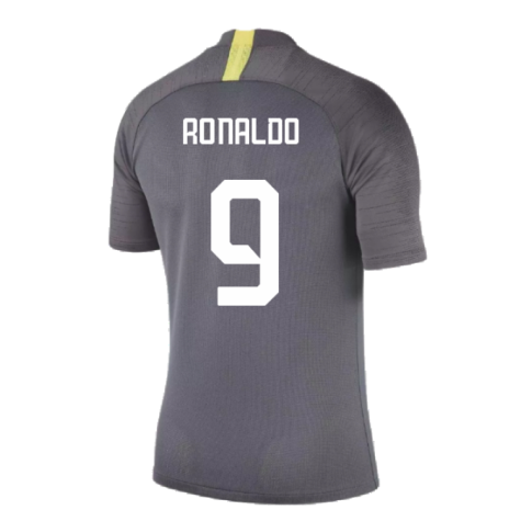 2019-2020 Inter Milan Training Shirt (Dark Grey) (Ronaldo 9)