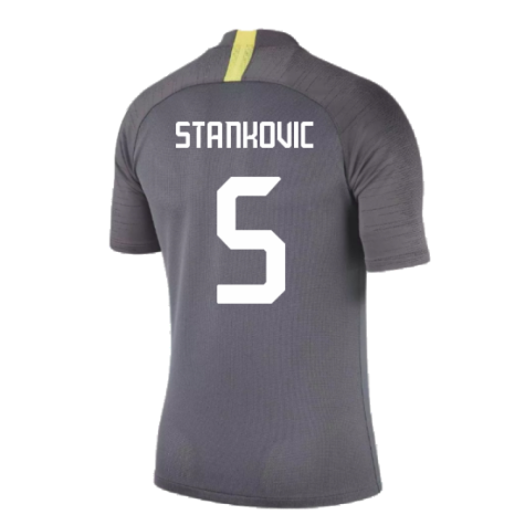 2019-2020 Inter Milan Training Shirt (Dark Grey) (Stankovic 5)