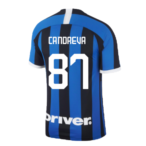 2019-2020 Inter Milan Vapor Home Shirt (Candreva 87)