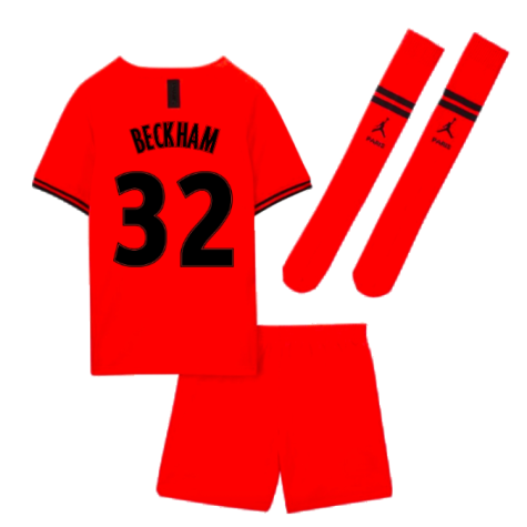 2019-2020 PSG Little Boys Away Kit (BECKHAM 32)