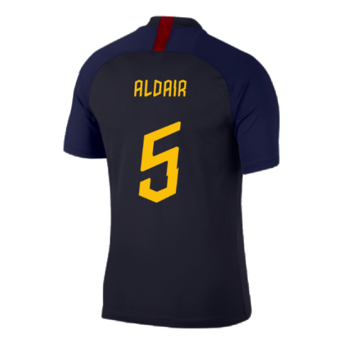 2019-2020 Roma Training Shirt (Dark Obsidian) (ALDAIR 5)