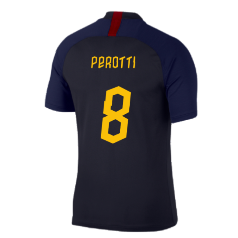 2019-2020 Roma Training Shirt (Dark Obsidian) (PEROTTI 8)
