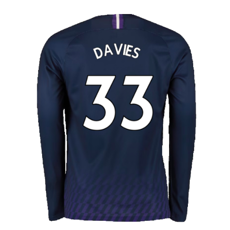 2019-2020 Tottenham Long Sleeve Away Shirt (DAVIES 33)