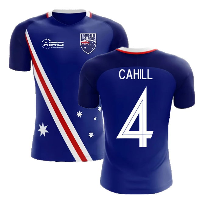 2025-2026 Australia Flag Away Concept Football Shirt (Cahill 4)