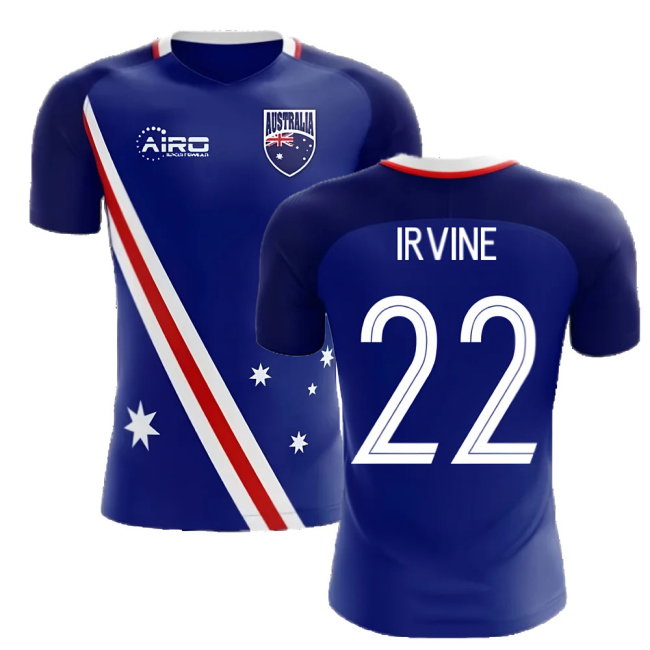 2025-2026 Australia Flag Away Concept Football Shirt (Irvine 22)