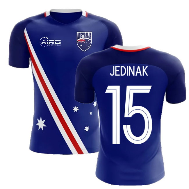 2025-2026 Australia Flag Away Concept Football Shirt (Jedinak 15)