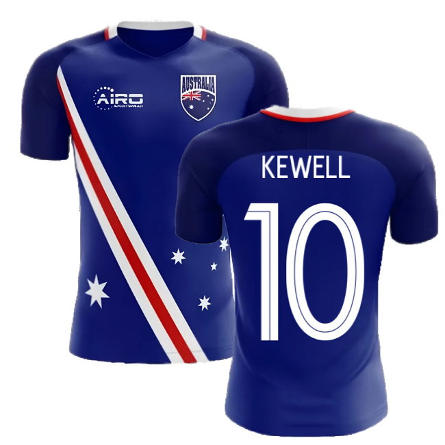 2025-2026 Australia Flag Away Concept Football Shirt (Kewell 10)