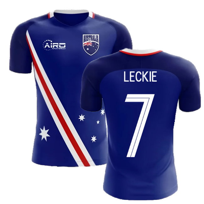 2025-2026 Australia Flag Away Concept Football Shirt (Leckie 7)