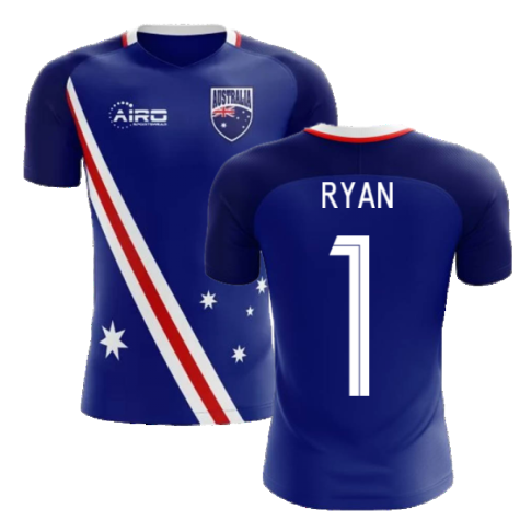 2023-2024 Australia Flag Away Concept Football Shirt (Ryan 1)