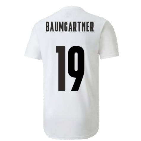 2020-2021 Austria Stadium Jersey (White) (BAUMGARTNER 19)