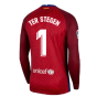 2020-2021 Barcelona Away Goalkeeper Shirt (Red) (TER STEGEN 1)