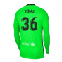 2020-2021 Barcelona Home Goalkeeper Shirt (Green) - Kids (Tenas 36)