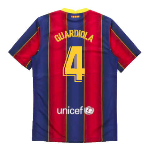 2020-2021 Barcelona Home Jersey (GUARDIOLA 4)