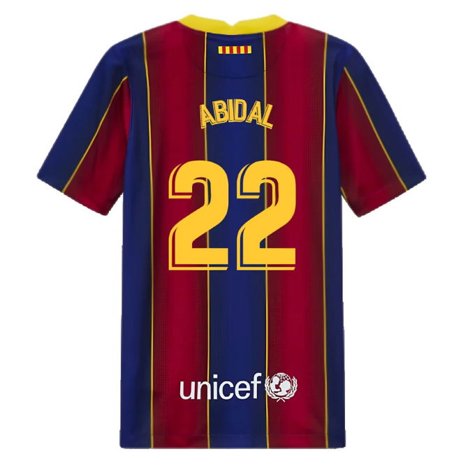 2020-2021 Barcelona Home Jersey (Kids) (ABIDAL 22)