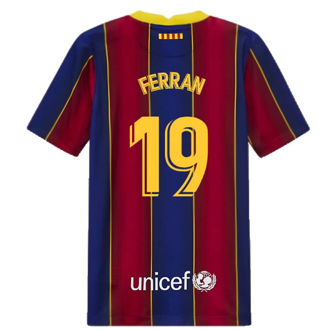 2020-2021 Barcelona Home Jersey (Kids) (FERRAN 19)