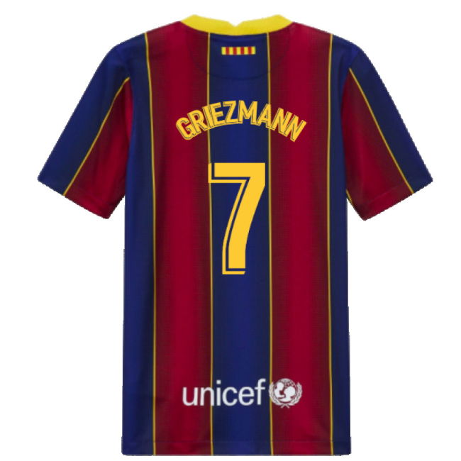 2020-2021 Barcelona Home Jersey (Kids) (GRIEZMANN 7)