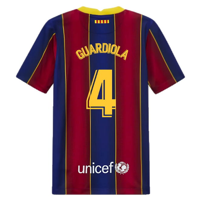 2020-2021 Barcelona Home Jersey (Kids) (GUARDIOLA 4)