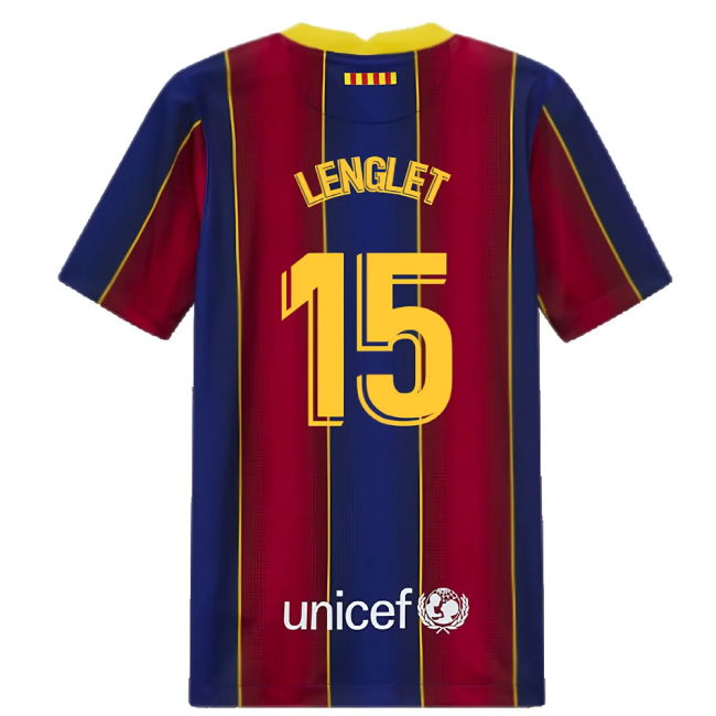 2020-2021 Barcelona Home Jersey (Kids) (LENGLET 15)