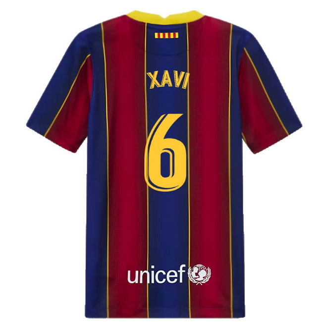 2020-2021 Barcelona Home Jersey (Kids) (XAVI 6)
