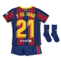2020-2021 Barcelona Home Nike Baby Kit (F DE JONG 21)
