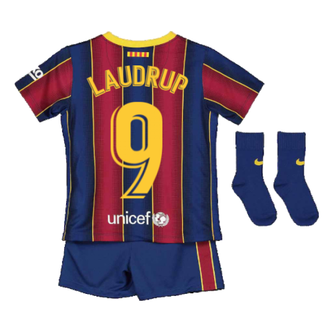2020-2021 Barcelona Home Nike Baby Kit (LAUDRUP 9)