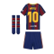 2020-2021 Barcelona Home Nike Little Boys Mini Kit (MESSI 10)