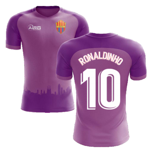 2020-2021 Barcelona Third Concept Football Shirt (Ronaldinho 10) - Kids
