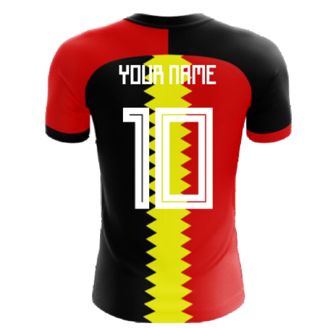 2023-2024 Belgium Flag Concept Football Shirt (Your Name) -Kids