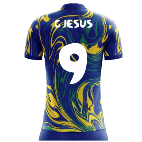 2023-2024 Brazil Away Concept Shirt (G Jesus 9) - Kids